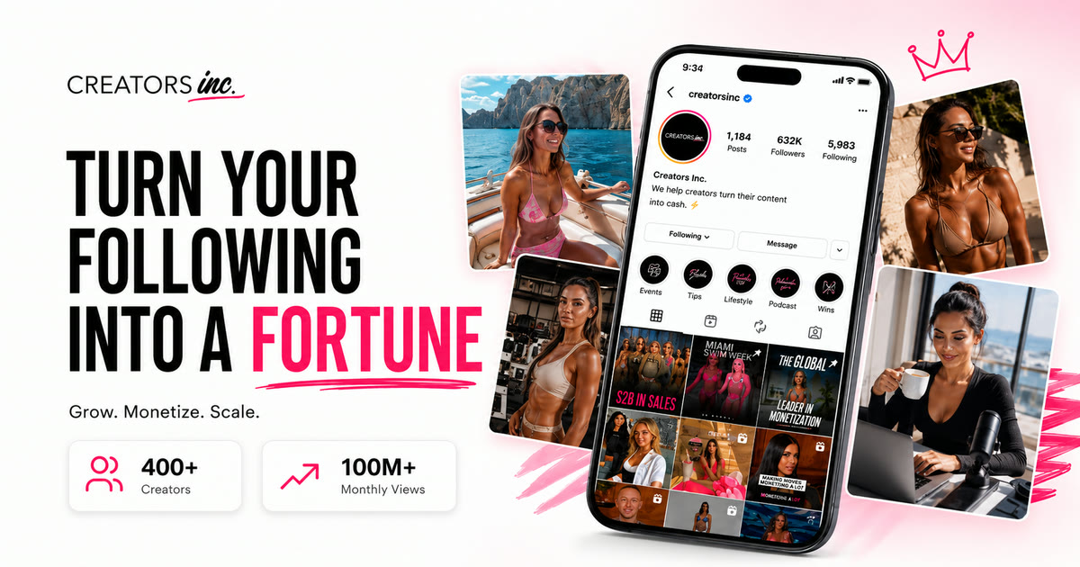 Creators Inc · Become a Million Dollar Creator